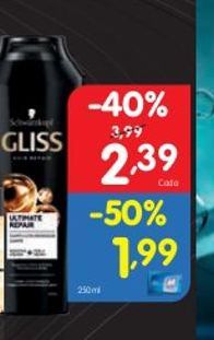 Oferta de Produtos para o cabelo Gliss por 2,39€