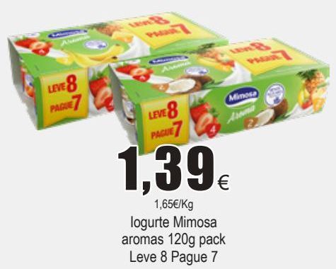 Oferta de Iogurte Mimosa por 1,39€