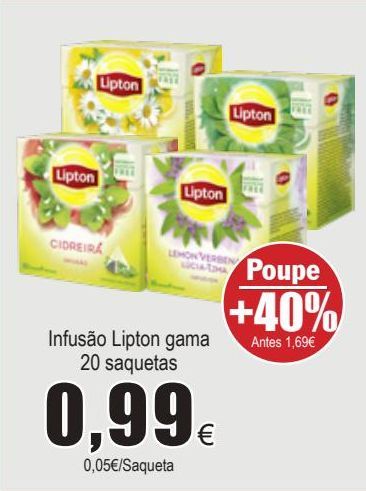 Oferta de Infusão Lipton por 0,99€