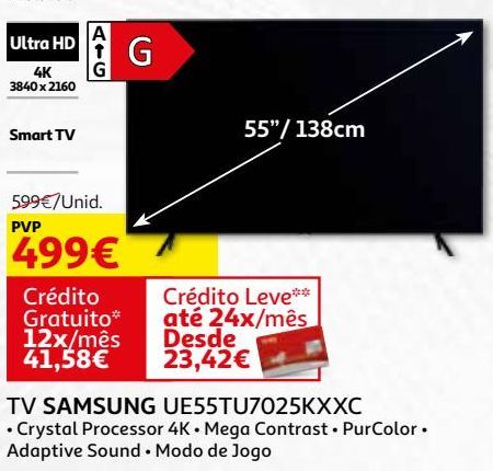 Oferta de TV SAMSUNG UE55TU7025KXXC por 499€