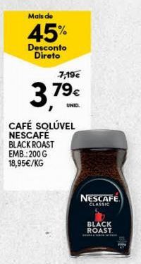 Oferta de Café solúvel Nescafé por 3,79€