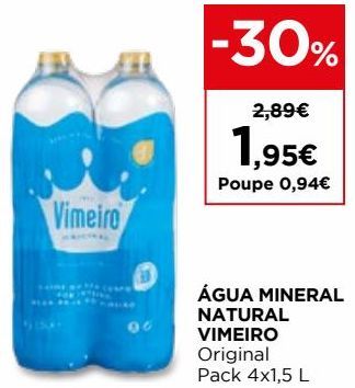 Oferta de Água por 1,95€