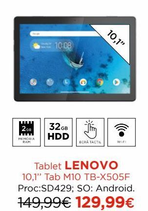 Oferta de Tablet Lenovo Lenovo por 129,99€