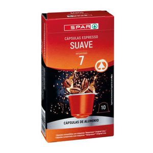 Oferta de Café SPAR Capsulas Suave 10un por 1,99€ em SPAR