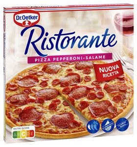 Oferta de Pizza RISTORANTE Pepperoni Salame 320gr por 4,99€ em SPAR