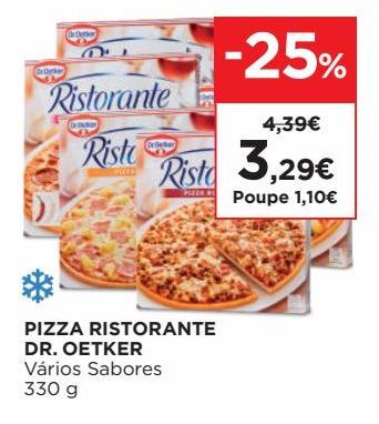 Oferta de Pizza congelada Dr. Oetker por 3,29€