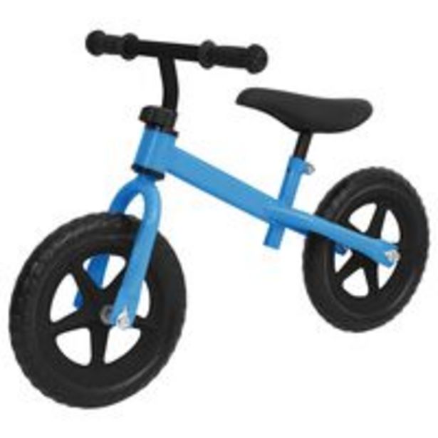 Oferta de VidaXL Bicicleta de equilíbrio com rodas de 10" azul por 40,99€ em VidaXL