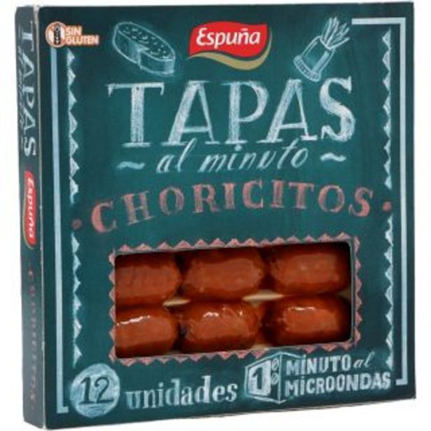 Oferta de Chouricitos Espuña Tapas 12 un = 80 g por 1,55€ em Apolónia