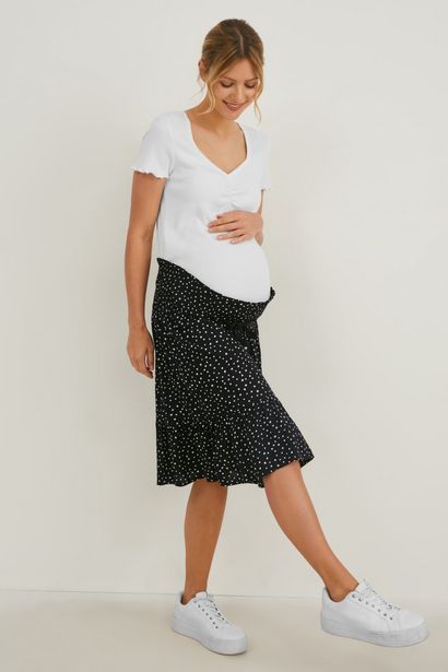 Oferta de Maternity skirt - LENZING™ ECOVERO™ - polka dot por 9,99€ em C&A