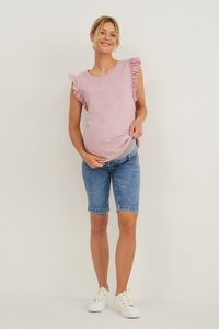 Oferta de Maternity denim bermuda shorts - organic cotton por 14,99€ em C&A
