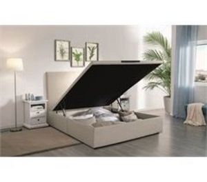 Oferta de Sommier têxtil CAMILE EPEDA de alta capacidade e tampa única BRANCO 140X190 por 991,05€ em Conforama