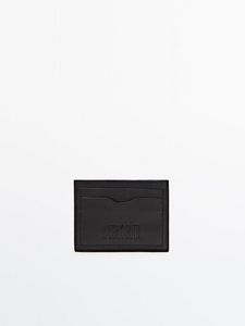 Oferta de Porta-Cartões De Pele Com Detalhe Gravado por 29,95€ em Massimo Dutti