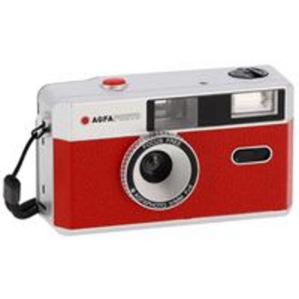 Oferta de Máquina Fotográfica Analógica de Rolo Agfa com Flash 35 mm - Vermelho por 39,99€ em Fnac