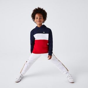 Oferta de Sweatshirt com capuz color block Lacoste para menino por 75€ em Lacoste