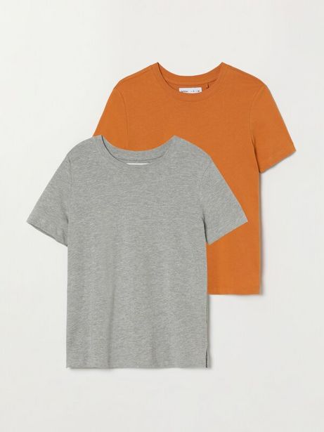 Oferta de Pack De 2 T-Shirts Básicas Com Decote Redondo por 6,99€ em Lefties