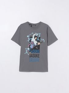 Oferta de T-Shirt Com Estampado Naruto Shippuden por 12,99€ em Lefties