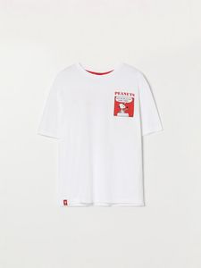 Oferta de T-Shirt Com Estampado Do Snoopy Peanuts™ por 12,99€ em Lefties