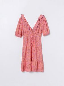 Oferta de Vestido Curto Com Folho por 12,99€ em Lefties
