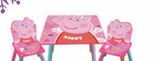 Oferta de Porquinha Peppa - Set Mesa e 2 Cadeiras por 79,99€ em Toys R Us