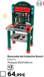 Oferta de Bancada de trabalho Bosch por 64,99€ em Toys R Us