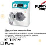 Oferta de Máquina lavar roupa por 19,99€ em Toys R Us
