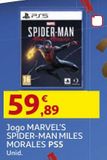 Oferta de JOGO MARVEL'S SPIDER-MAN PS5 MILES MORALES  por 59,89€ em Auchan