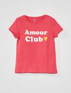 Oferta de T-shirt em jersey com estampado por 3€ em Kiabi