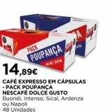 Oferta de Cápsulas de café Nescafé por 14,89€ em El Corte Inglés