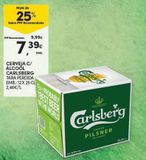 Oferta de Cerveja Carlsberg por 7,39€ em Continente