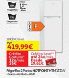 Oferta de FRIGORIFICO 2 PORTAS HOTPOINT HTM 1721 V por 419,99€ em Auchan