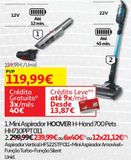 Oferta de ASPIRADOR VERTICAL HOOVER  por 239,99€ em Auchan
