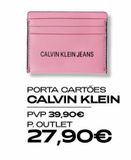 Oferta de Porta Cartões Calvin Klein por 27,9€ em Freeport Lisboa Fashion Outlet