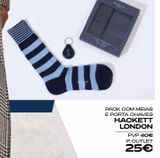 Oferta de Pack com Meias e Porta Chaves Hackett London por 25€ em Freeport Lisboa Fashion Outlet