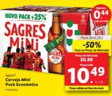 Oferta de Cerveja Sagres por 10,49€ em Lidl