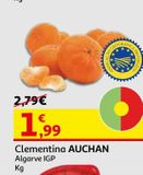 Oferta de CLEMENTINA ALGARVE IGP AUCHAN KG por 1,99€ em Auchan