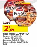 Oferta de PIZZA FRESCA CAMPOFRIO por 2,49€ em Auchan