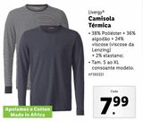 Oferta de Camisa térmica por 7,99€ em Lidl