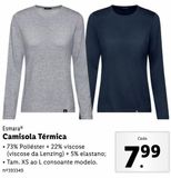 Oferta de Camisa térmica Esmara por 7,99€ em Lidl