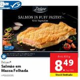 Oferta de Salmão em massa folhada Deluxe por 8,49€ em Lidl