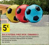 Oferta de Bola de Futebol Criança First Kick Tamanho 3 (Crianças com Menos de 9 Anos) Azul por 5€ em Decathlon