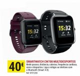 Oferta de Smartwatch Multidesportos Cardio CW700 HR Preto por 40€ em Decathlon