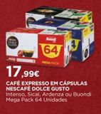 Oferta de Cápsulas de café Nescafé por 17,99€ em El Corte Inglés