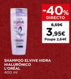 Oferta de Shampoo Elvive por 3,95€ em El Corte Inglés