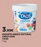 Oferta de Iogurte grego yaos por 3,99€ em El Corte Inglés
