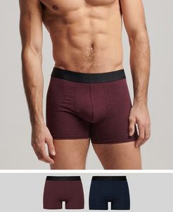Oferta de Organic Cotton Offset Boxer Double Pack por 17,49€ em Superdry