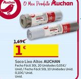 Oferta de SACO LIXO ALTOS AUCHAN por 1€ em Auchan