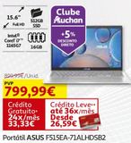 Oferta de PORTÁTIL ASUS F515EA-71ALHDSB2 por 799,99€ em Auchan