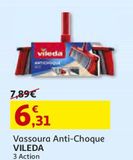 Oferta de VASSOURA ANTI-CHOQUE VILEDA 3 ACTION 143099 por 6,31€ em Auchan