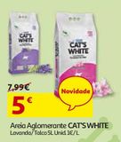 Oferta de AREIA AGLOMERANTE CAT'S WHITE  por 5€ em Auchan