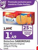 Oferta de BOLACHA SABOROSA BELGAS RECEITA ORIGINAL 220 G por 1,49€ em Auchan